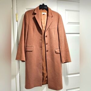 Barneys New York Elegant Tan Overcoat
